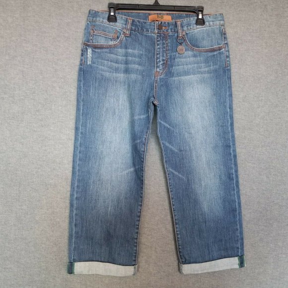 Research & Development Denim Stretch Mid-Rise Cropped Jeans Size 28 - Picture 1 of 12